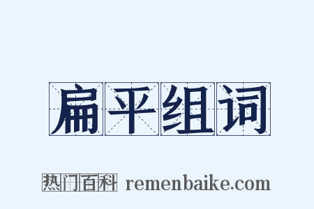 扁平组词是什么意思的图片